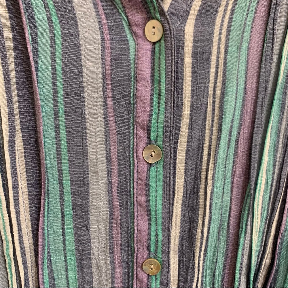 Ruby Rd Size XL striped button down top - Picture 3 of 6